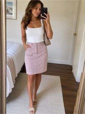Jacob Pale Pink Pencil Skirt